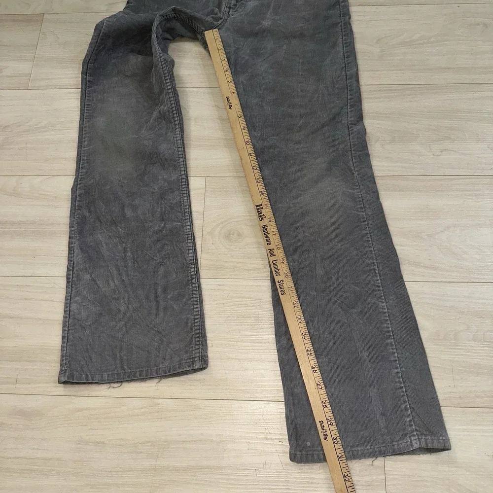Vintage Levi's 517 Corduroy Bootcut Pants 30x32 Gray 80s Boot‎ Cut Western Rodeo